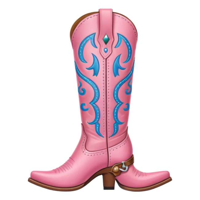pink cowgirl boot sticker