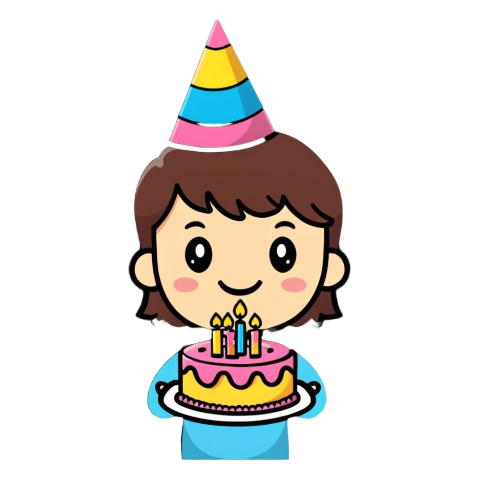 Birthday wishes banner for Dakota sticker