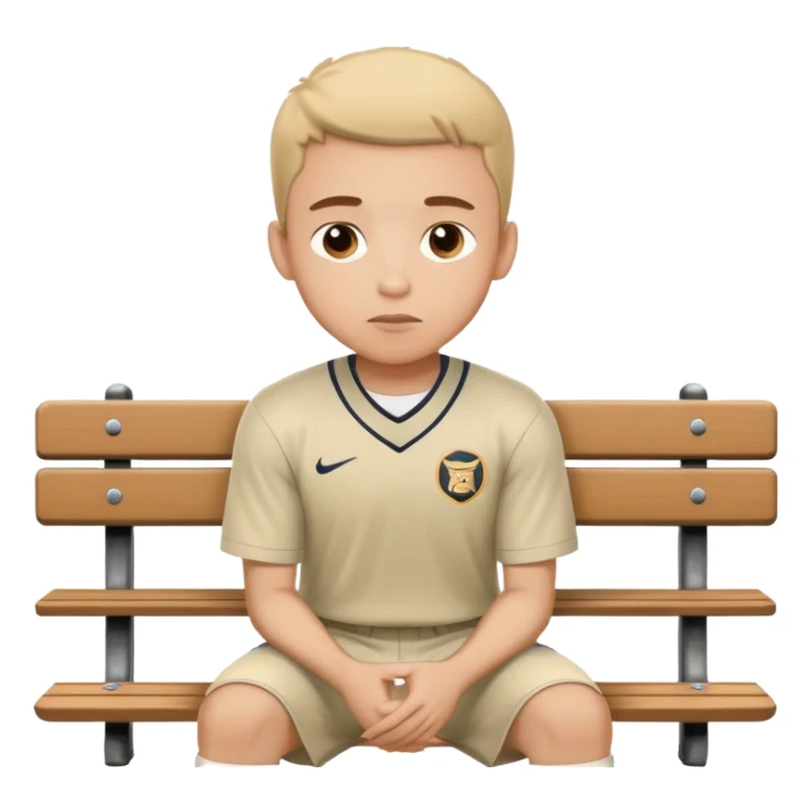 player on the bench waiting my turn sticker