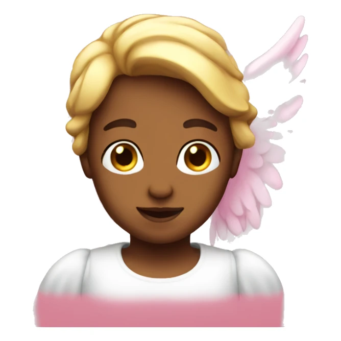 pink angel sticker
