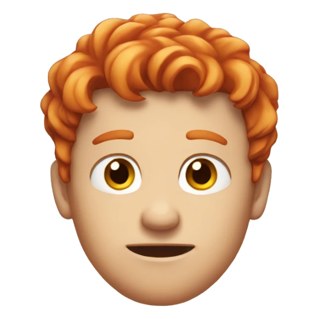 Red head man staring with his fingers all crinkled up sticker