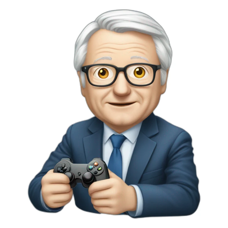 Jean-Marie lepen avec une manette sticker
