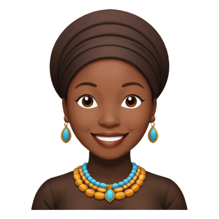 India Arie with dark brown hair sticker