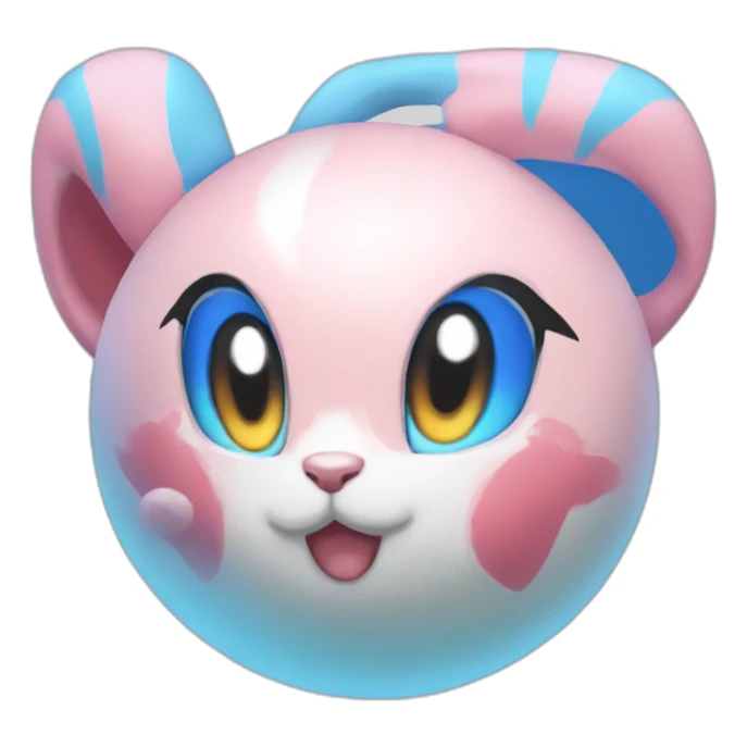 Sylveon-playing-ball sticker