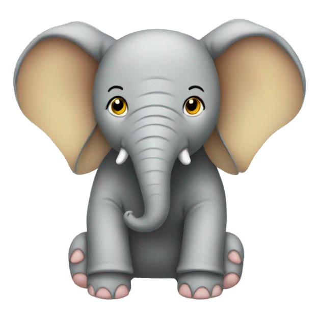 Flying elephant with hoodie  sticker