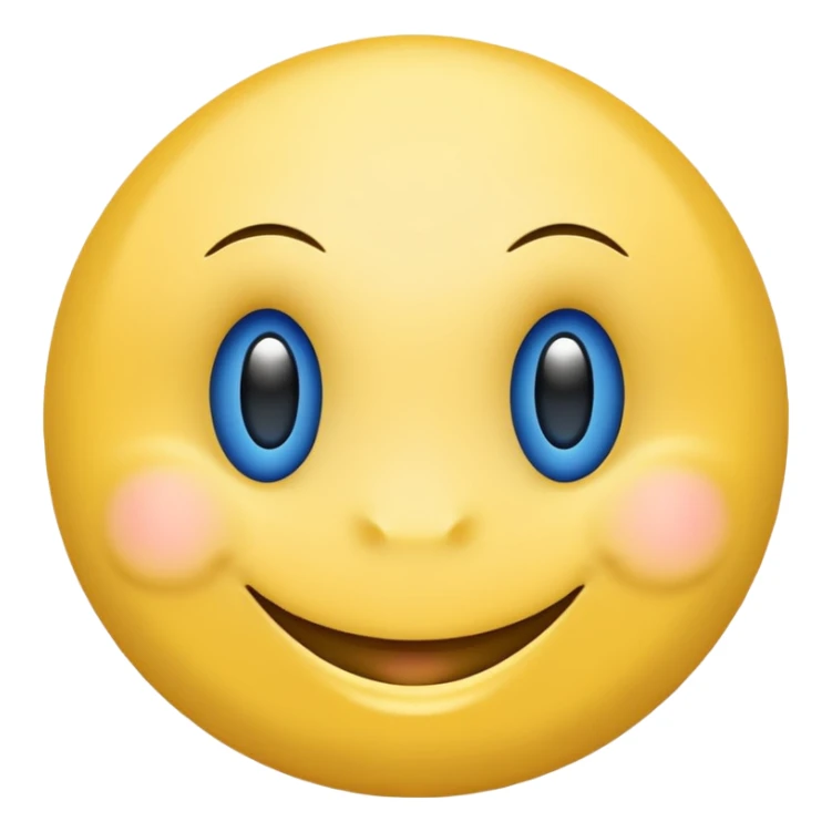 Smiley face with blue heart eyes that says approved sticker