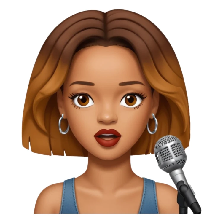 Rihanna singing sticker
