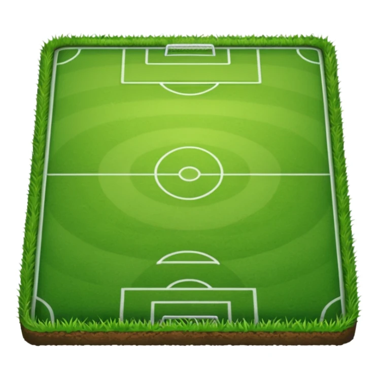 piece of short grass of a soccer field sticker