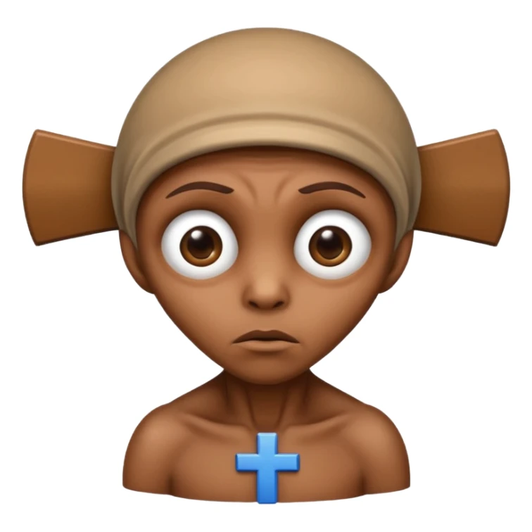 ET from the movie on the cross sticker