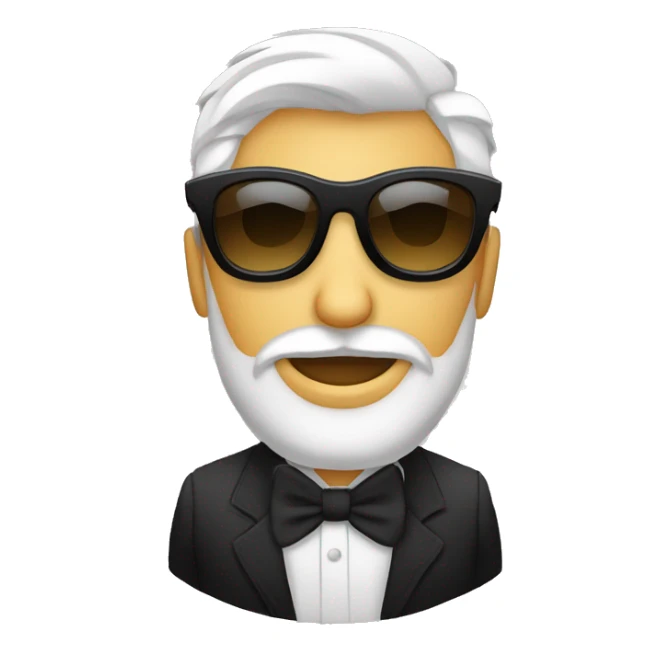 hombre blanco, cabello Negro de lado con gafas de sol pulgar arriba sticker