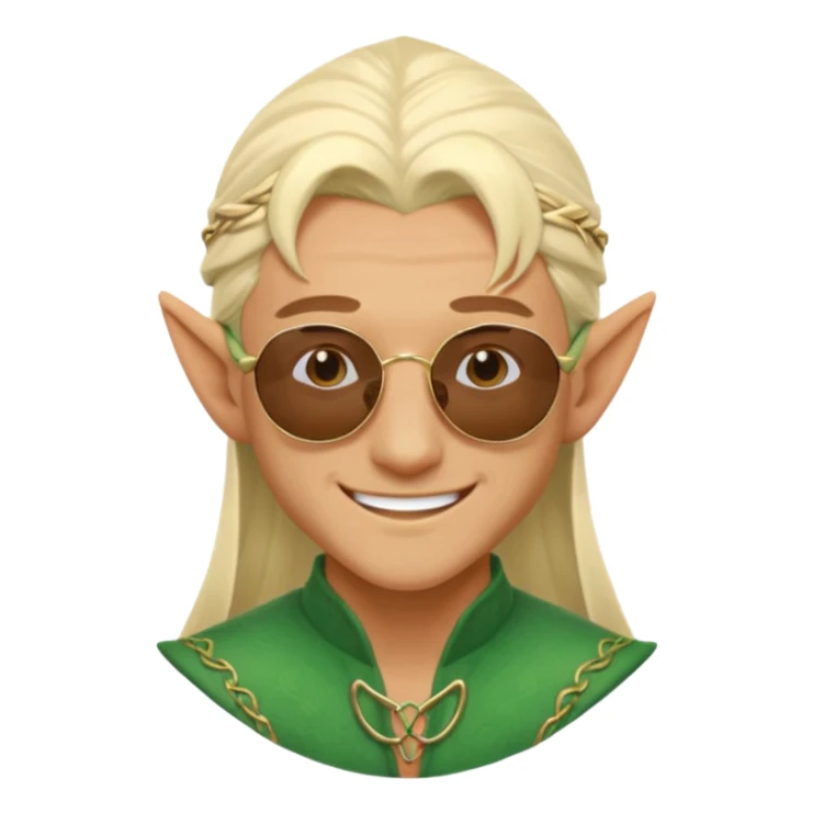 elf male legolas terminator summer wibe sunglasses sticker