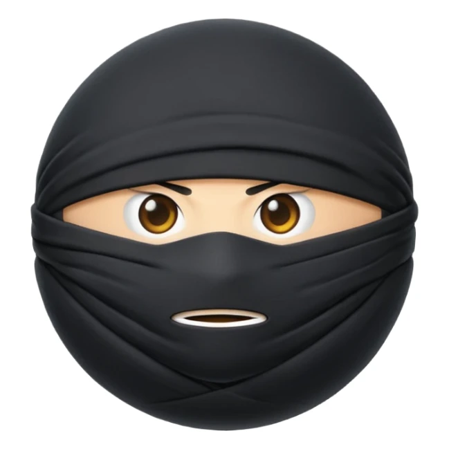 Black fabric Limbless ninja/robber ball sphere! It’s rollable sticker