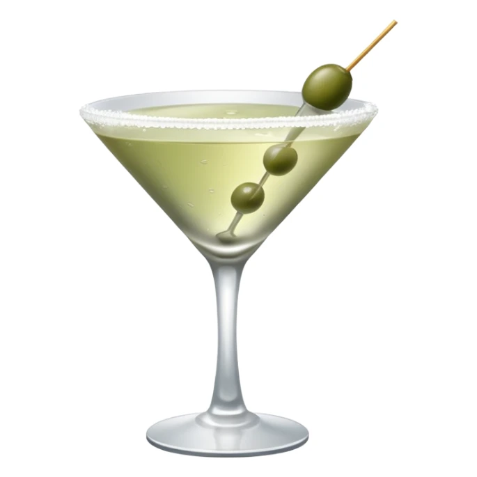 aestetic dirty martini glass sticker