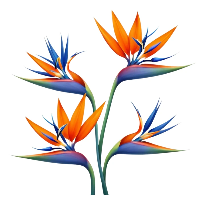 Birds of paradise flower  sticker