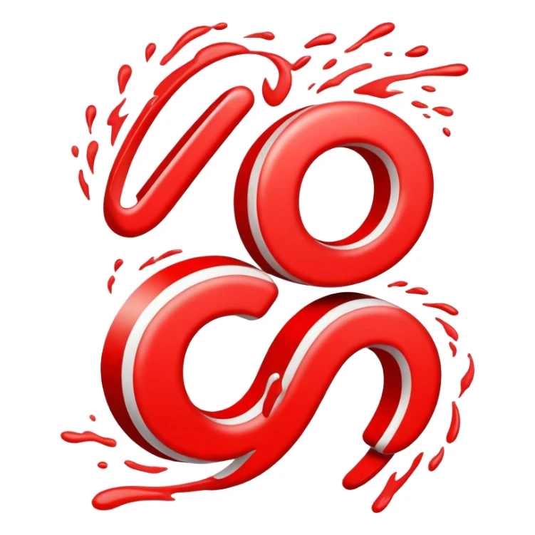 Bold red number 10000 with energetic double underlines like the 100 emoji, vibrant and dynamic design conveying extreme approval and excitement sticker