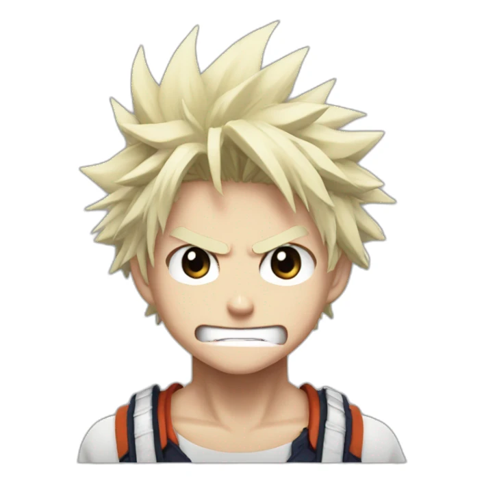 Bakugo my hero academia angry sticker