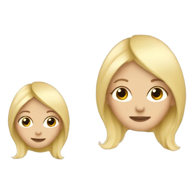 Blonde hair girl pregnant  sticker