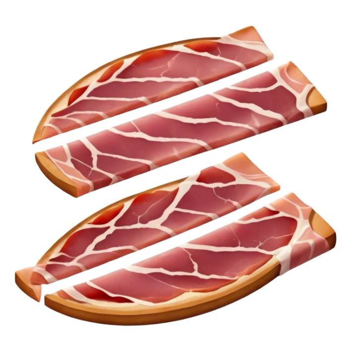 fette di prosciutto crudo affumicato (Parma Ham) sticker
