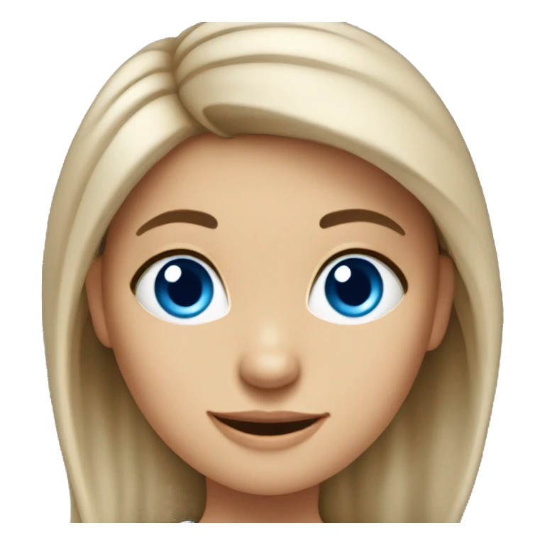 Cute Brunette Kindergarten Teacher with Blue Eyes sticker