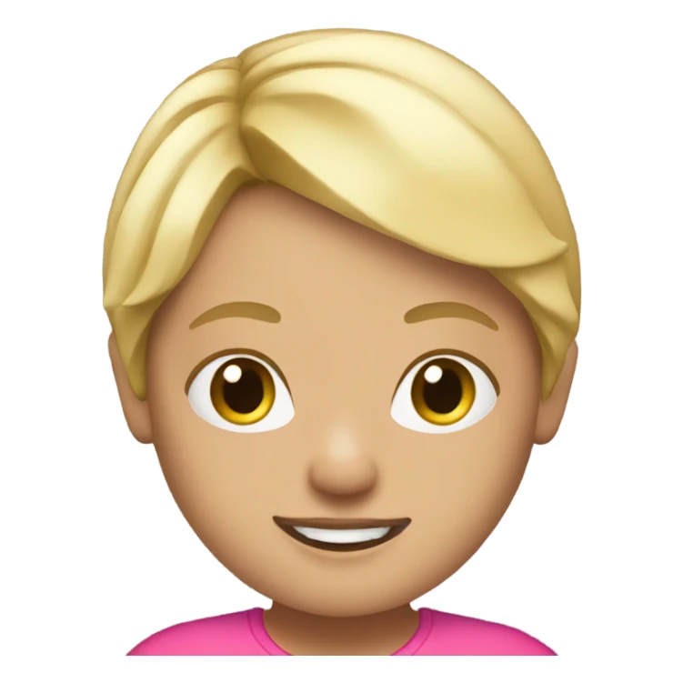 Running girl blonde hair, speedy pink clothes sticker