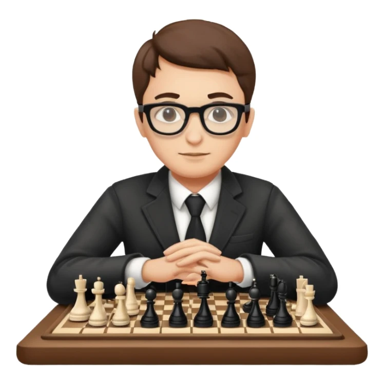 Player with chess clock, Chess club. sticker