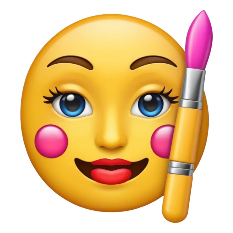 QUIERO QUE REALICES EMOJIS DIVINOS DE MAQUILLAJE sticker