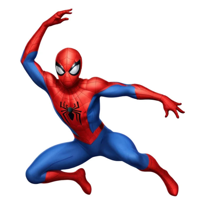 Spider-Man superhero in classic red and blue costume sticker