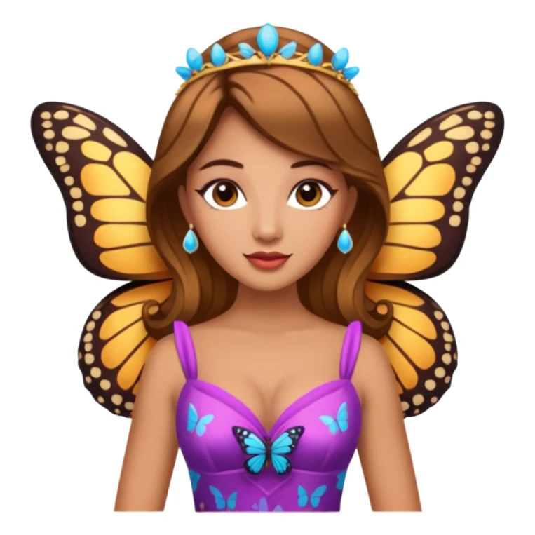 the miss  pageant butterfly dress winner lady sticker