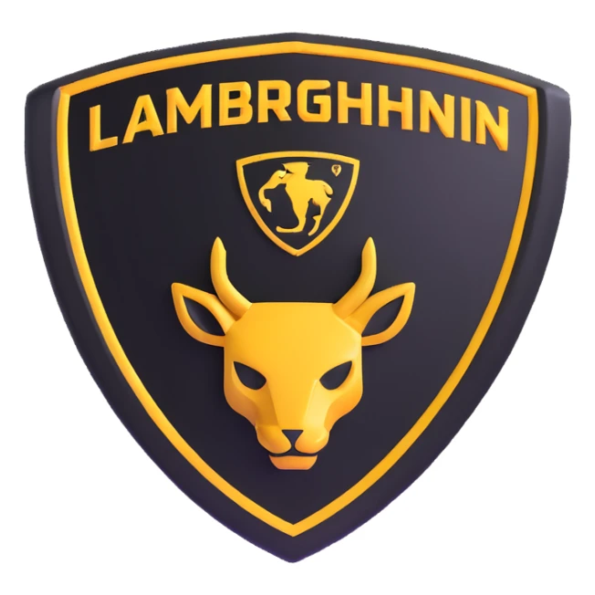 TeamMatthewRyan as a 3D emblem inspired by Lamborghini sticker