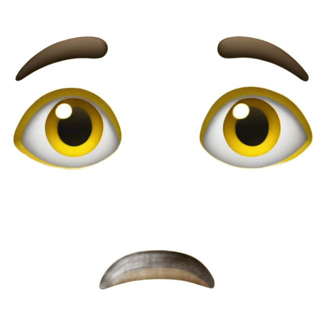 One eye squinting one eye wide yellow emoji  sticker