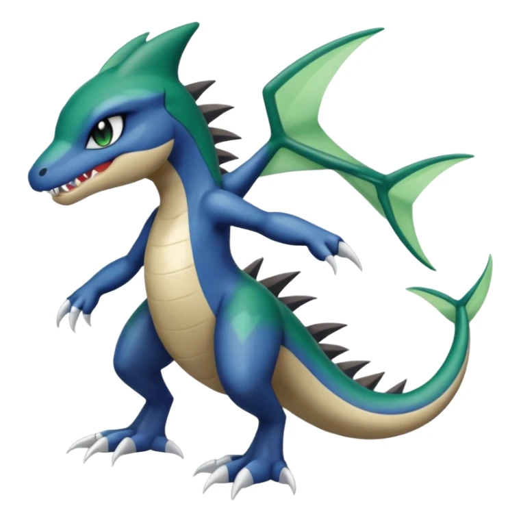 Meloetta-Garchomp-Pokémon-Fakémon-fusion-hybrid-creature sticker