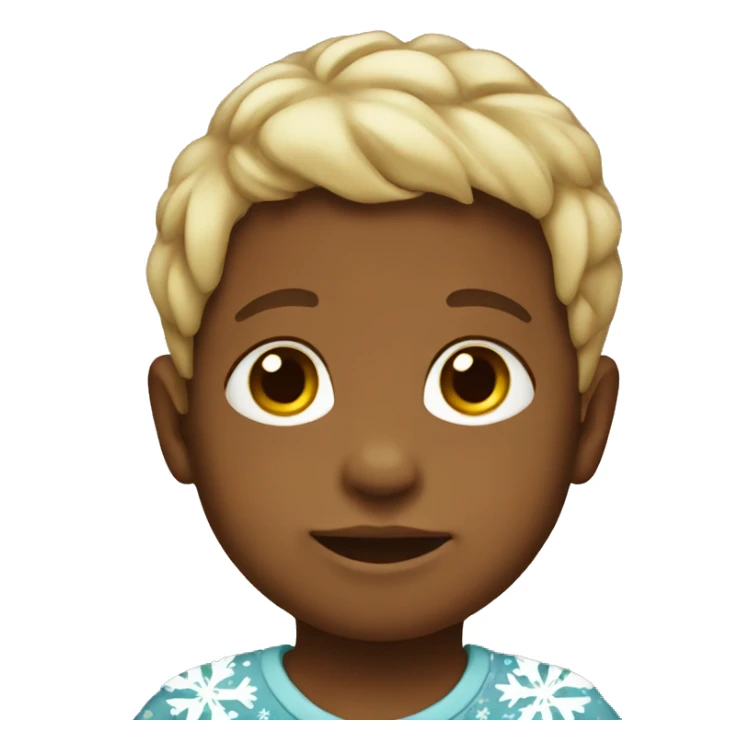 Baby boy wearing Christmas clothes sticker