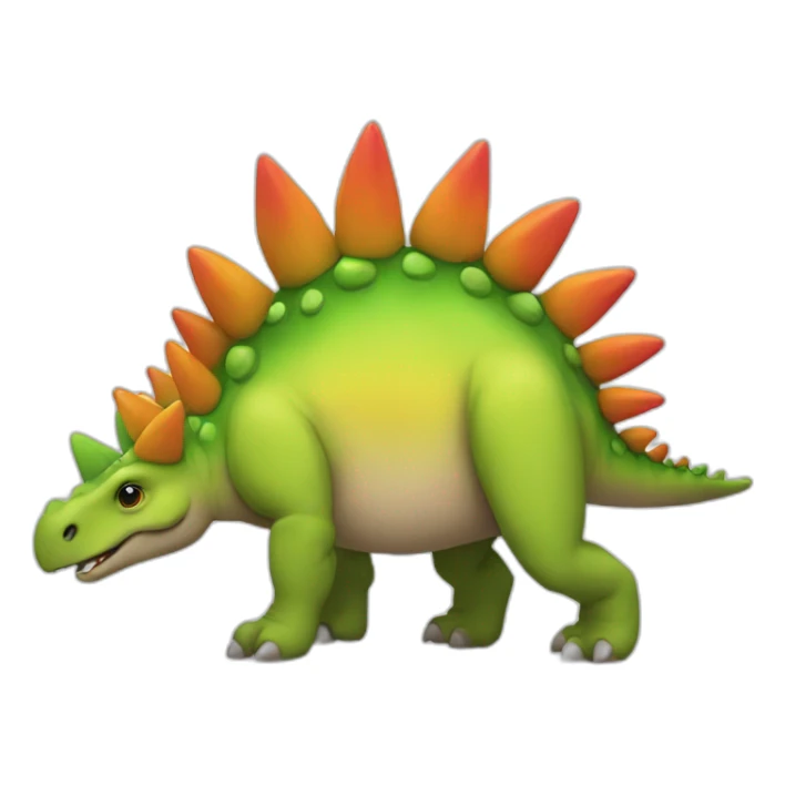 stegosaurus gay lgbt sticker