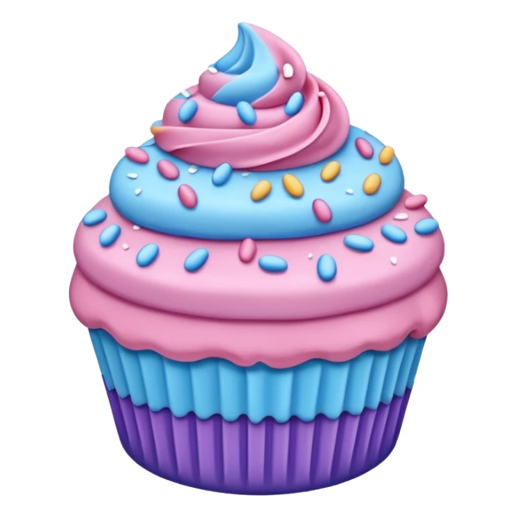 Desserts pinkie blue and purple sticker