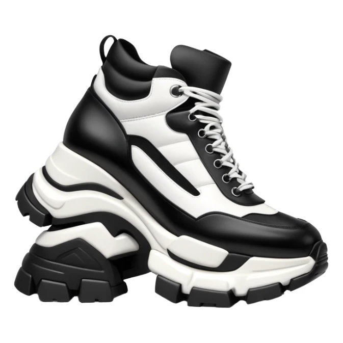 balenciaga tracks black and white sticker