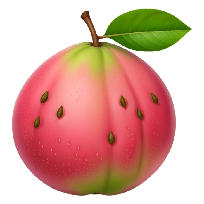 guava fruit, tropical fruit with pink flesh sticker