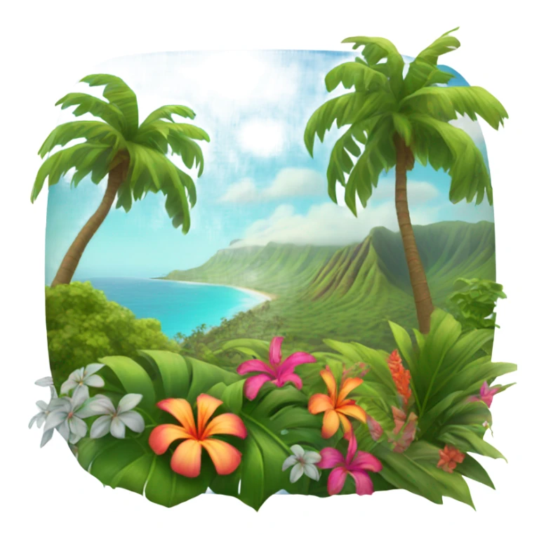 The island of Maui  sticker
