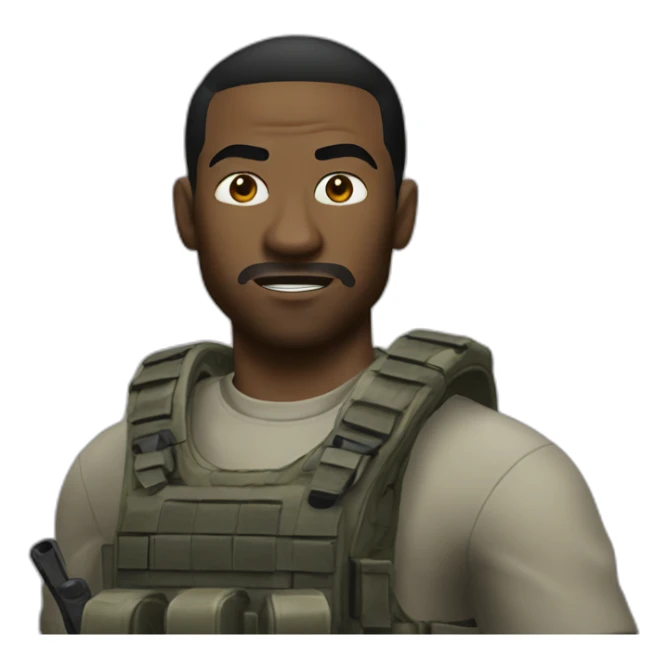 Bold man playing call of duty sticker