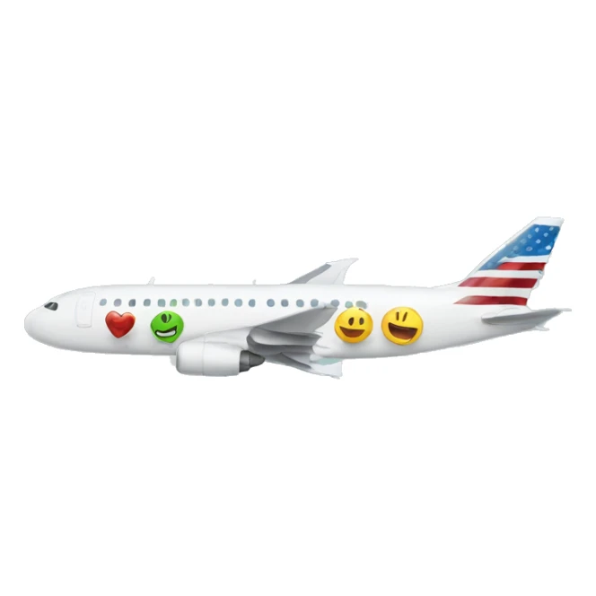 thank you written on an airplane sticker