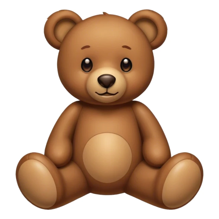 Brown teddy bear sticker