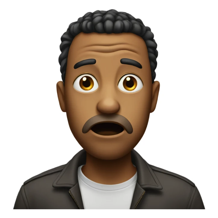 Shocked side eye sticker