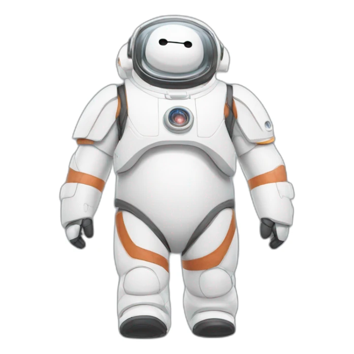 Baymax wearing astronout costume sticker