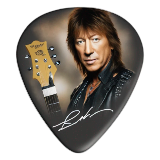 Richie sambora signature guitar pick sticker