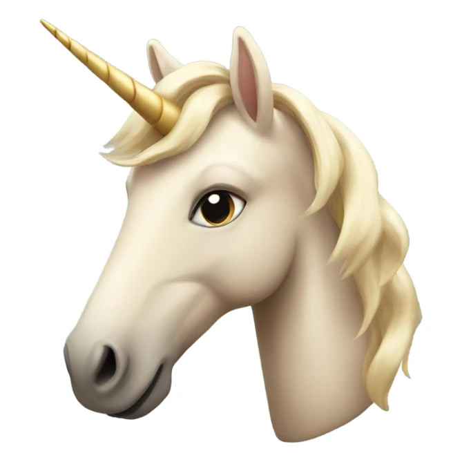 Beige unicorn  sticker