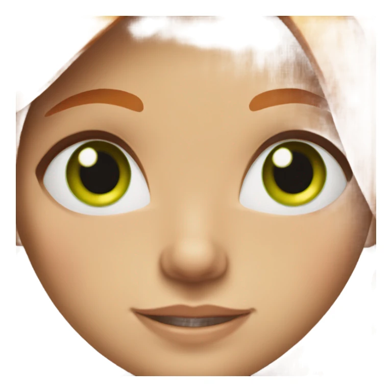 Girl with ginger hair and green eys sticker