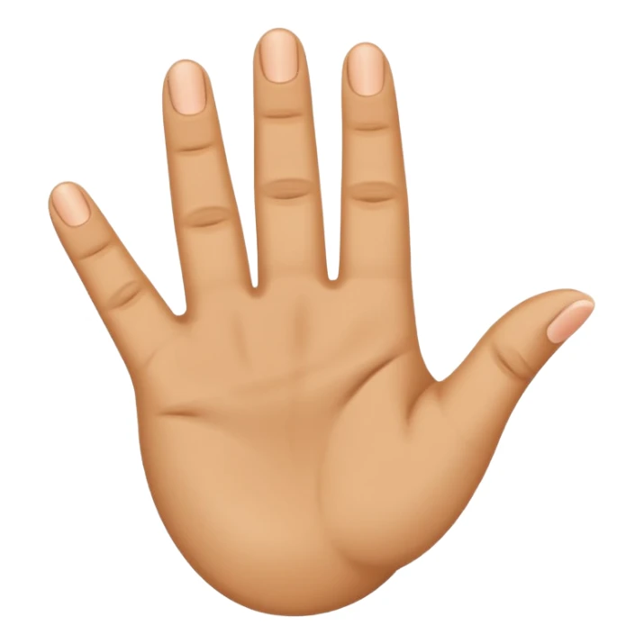 “Emoji of a hand with the index finger bent back, middle finger raised, and thumb touching ring finger in a circle, flat emoji style.” sticker
