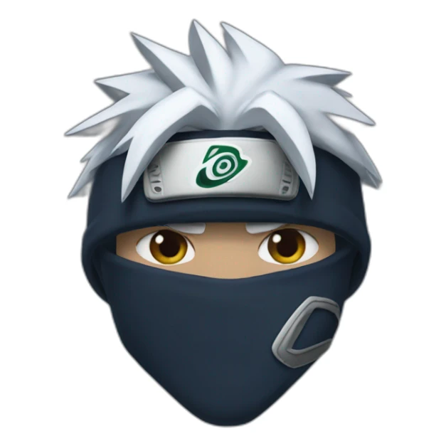 Kakashi in a black nike hoodie  sticker
