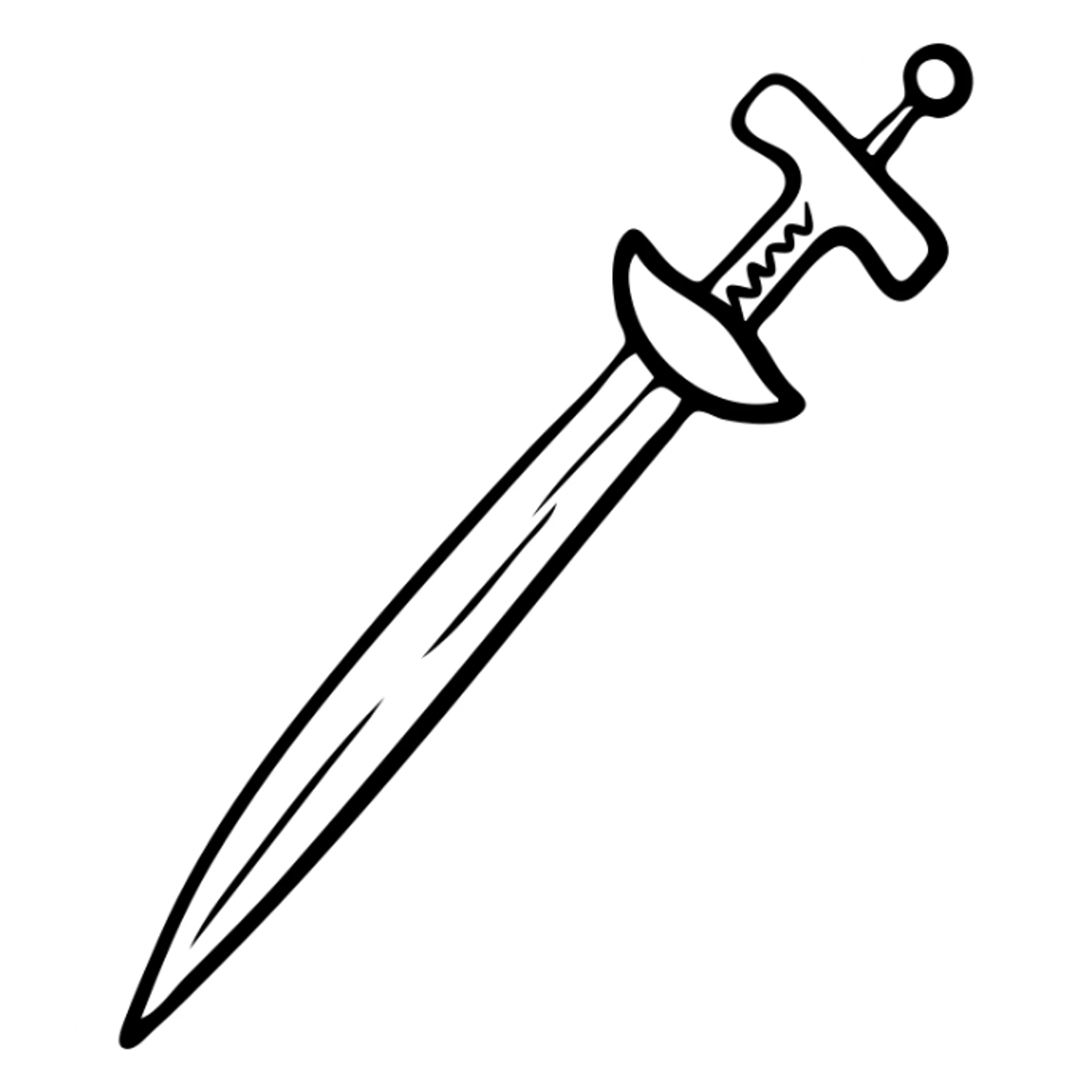 A sickle attached to the end of a rifle as a bayonet weapon sticker