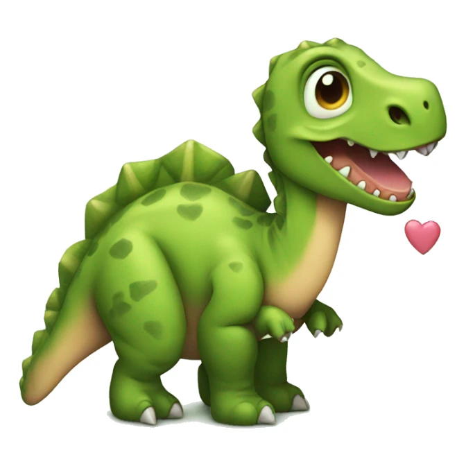 Dinosaur in love with baby dinosaur  sticker