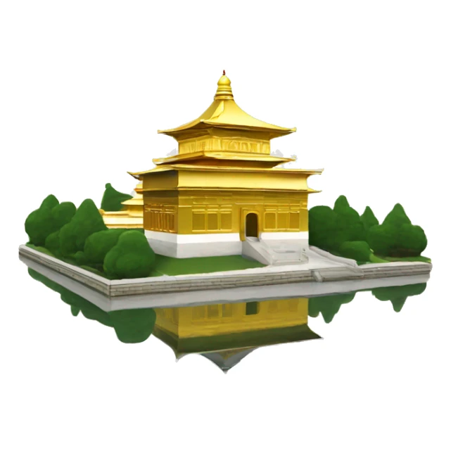golden temple with big round pointy dome sticker